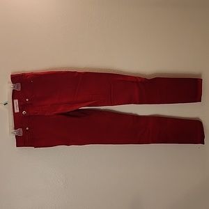 Aphrodite Red Denim Skinny Jeans Size 3